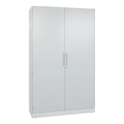 C+P Flügeltürenschrank Asisto, 5 OH, Breite 1.200 mm, verkehrsweiss, lichtgrau