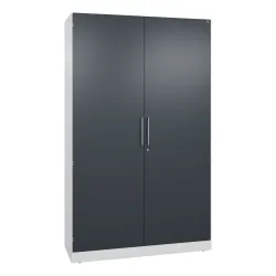 C+P Flügeltürenschrank Asisto, 5 OH, Breite 1.200 mm, verkehrsweiss, anthrazitgrau