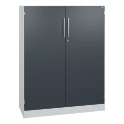 C+P Flügeltürenschrank Asisto, 3 OH, Breite 1.000 mm, lichtgrau, anthrazitgrau