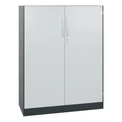 C+P Flügeltürenschrank Asisto, 3 OH, Breite 1.000 mm, anthrazitgrau, lichtgrau