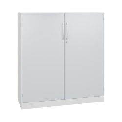 C+P Flügeltürenschrank Asisto, 3 OH, Breite 1.200 mm, verkehrsweiss, lichtgrau