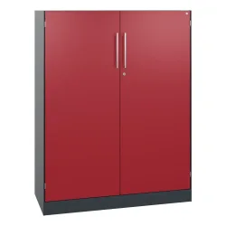 C+P Flügeltürenschrank Asisto, 3 OH, Breite 1.000 mm, anthrazitgrau, rubinrot