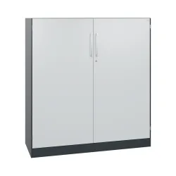 C+P Flügeltürenschrank Asisto, 3 OH, Breite 1.200 mm, anthrazitgrau, lichtgrau