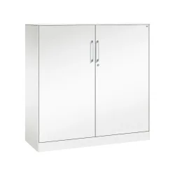 Flügeltürenschrank ASISTO C 3000, 3 Ordnerhöhen, B 1200 mm, weiss/weiss