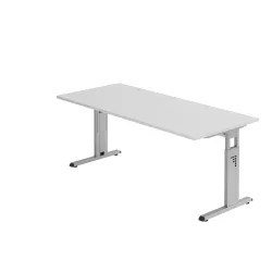 Hammerbacher, Hammerbacher Rechtecktisch VOS19/5 Grau 1.800 x 800 x 850 x 650 - 850 mm