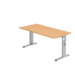 LIVIQUE, Schreibtisch Office Braun Holz 160 cm - Farbe: buche - Material: Holzwerkstoff - Schreibtisch