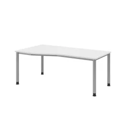 Schreibtisch Office Weiss Holz 180 cm - Material: Holzwerkstoff - Schreibtisch