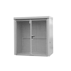 Bauer® Gasflaschen-Container GFC-B, feuerbeständig, für max. 28 Flaschen, mausgrau