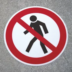 Durchgang verboten, ø 400 mm