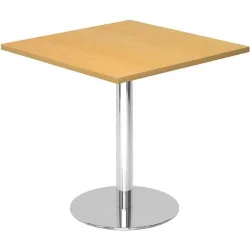 Besprechungstisch Office Braun Holz 80 cm - Farbe: Buche Dekor - Material: Holzwerkstoff - Besprechungstisch