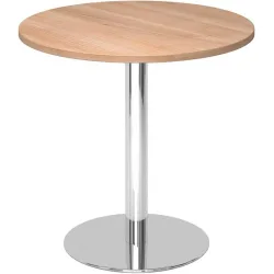 Besprechungstisch Office Braun Holz 80 cm - Farbe: Nussbaum Dekor - Material: Holzwerkstoff - Besprechungstisch