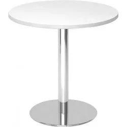Besprechungstisch Office Weiss Holz 80 cm - Material: Holzwerkstoff - Besprechungstisch