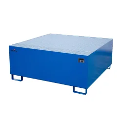 Steinbock® Auffangwanne aus Stahl für 1x KTC/IBC, blau