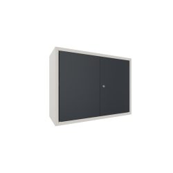 PAVOY Hängeschrank, HxBxT 600 x 800 x 300 mm, anthrazitgrau, reinweiss