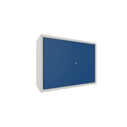 PAVOY Hängeschrank, HxBxT 600 x 800 x 300 mm, enzianblau, reinweiss
