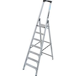 Schwerlast-Stehleiter, einseitig begehbar, bis 225 kg, 7 Stufen inkl. Plattform KRAUSE