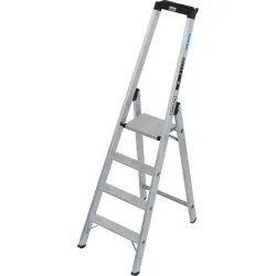 KRAUSE® STABILO Stufenstehleiter mit hohem Bügel, Tragfähigkeit 225 kg, 4 Stufen