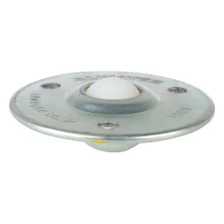 BS ROLLEN Kugelrolle mit Befestigungsbohrung, Kunststoff, Ø 19 mm, TK 20 kg