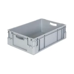 Alpha Eurobox Premium aus PP mit geschlossenen Wänden, HxBxT 220 x 800 x 600 mm, grau
