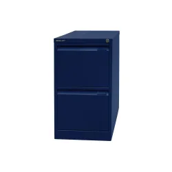 BISLEY Hängeregistraturschank, 1-bahnig, 2 Schubladen, blau