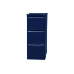 BISLEY Hängeregistraturschank, 1-bahnig, 3 Schubladen, blau
