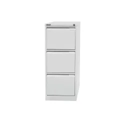 BISLEY Hängeregistraturschank, 1-bahnig, 3 Schubladen, grau