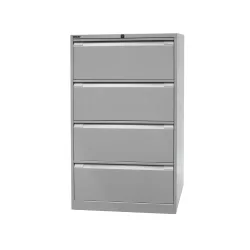 BISLEY Hängeregistraturschank, 2-bahnig, 4 Schubladen, grau