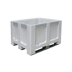 Grossbehälter aus Polyethylen, 610 Liter, mit Kufen, grau