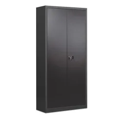 Bisley Flügeltürenschrank Universal Schwarz 914 x 400 x 1.806 mm