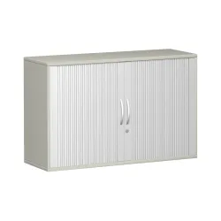 Geramöbel Querrollladenschrank Profi, 2 OH, Breite 1.200 mm, lichtgrau