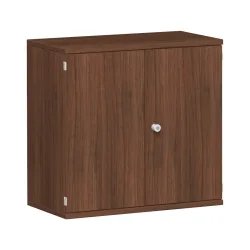 Geramöbel Büroschrank Profi, 2 OH, Breite 800 mm, Flügeltür, Nussbaum