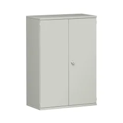 Geramöbel Büroschrank Profi, 3 OH, Breite 800 mm, Flügeltür, lichtgrau