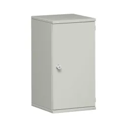 Geramöbel Büroschrank Profi, 2 OH, Breite 400 mm, Tür rechts, lichtgrau