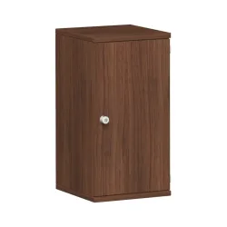 Geramöbel Büroschrank Profi, 2 OH, Breite 400 mm, Tür rechts, Nussbaum