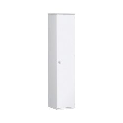 Geramöbel Büroschrank Profi, 5 OH, Breite 400 mm, Tür rechts, weiss
