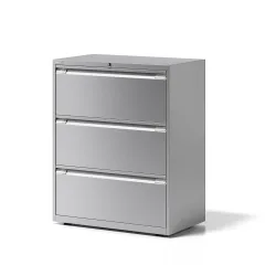 BISLEY Hängeregisterschrank Essentials, 3 Schubladen, verkehrsweiss