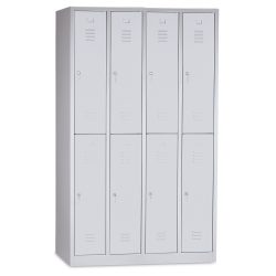 HEMMDAL Kleiderspind mit 2-stöckigen Abteilen, 8 Fächer, HxBxT 1.940 x 1.200 x 500 mm