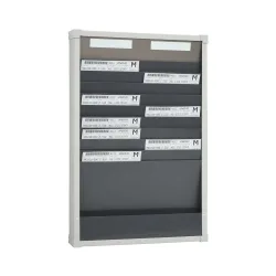 EICHNER Karten-Sortiertafel, 2 Reihen je 10 Fächer, HxB 750 x 490 mm
