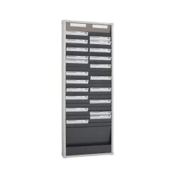 Karten-Sortiertafeln Eichner 9219 Serie, 1 ? bis 3-reihig lieferbar, 2-spaltig, H 1350 x B 490 mm