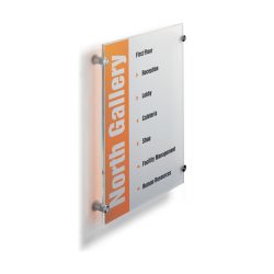 DURABLE Türschild Crystal Sign A3 482619 transparent, acryl 297x420mm