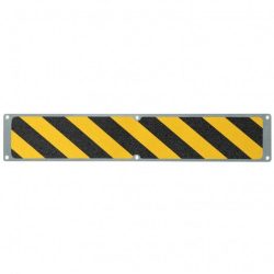 Anti-Rutschplatte, schwarz-gelb, LxB 635 x 114 mm