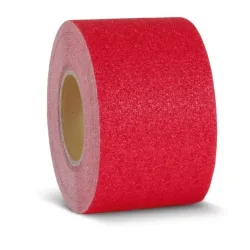 Mehlhose m2-Antirutschbelag? Warnmarkierung, Rolle, Breite 100 mm, rot