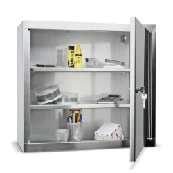 Hängeschrank aus Edelstahl, HxBxT 600 x 650 x 320 mm