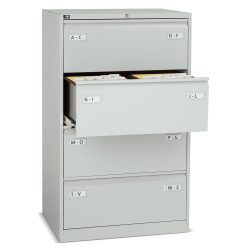 BISLEY Hängeregisterschrank LIGHT mit Griffleiste, 1-bahnig, 2 Schubladen, schwarz