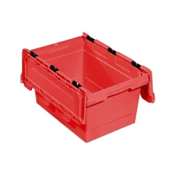 Allit Eurobox, aus PP, HxBxT 349 x 600 x 400 mm, 58 Liter, rot