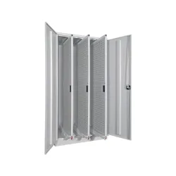 PAVOY Vertikalauszugschrank mit Lochwänden, 3 Auszüge, HxBxT 1.950 x 1.000 x 600 mm, lichtgrau, lichtgrau