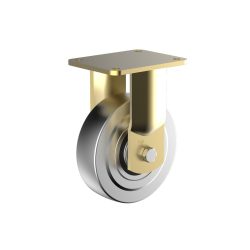 Wicke Schwerlast-Bockrolle Stahl, Ø x Breite 125 x 55 mm, TK 2.500 kg