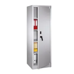 Feuerschutzschrank Certos, Höhe 1950 mm, gemäß DIN 4102, mit Schließfach, B 930 mm, schwarzgrau/lichtgrau C+P
