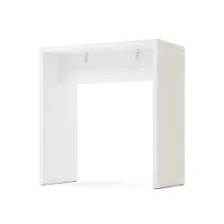 LIVIQUE, Stehtisch Office Weiss Holz 104 cm - Material: Holzwerkstoff - Stehtisch