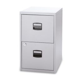 BISLEY Hängeregistraturschrank, 2 Schubladen, lichtgrau